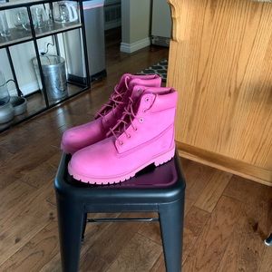 Pink Timberland Boots